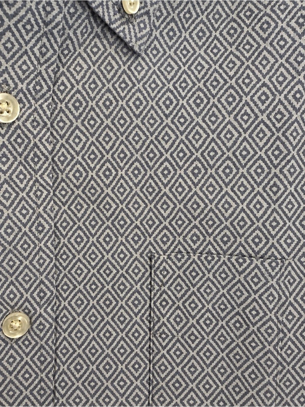 Flint and Tinder Classic Fit Short Sleeve Button-Down Shirt Geometric Short - Picture 5 of 6